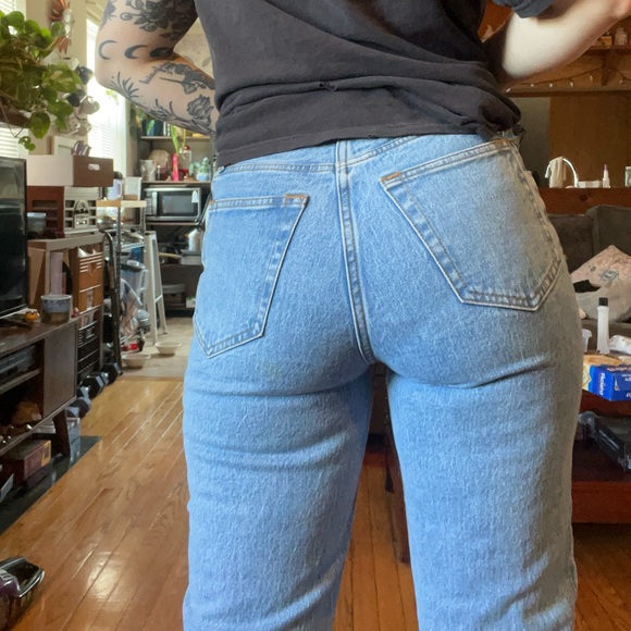 Abercrombie & Fitch The 90s Straight Ultra High Rise Curve Love Denim Jeans - Picture 7 of 8